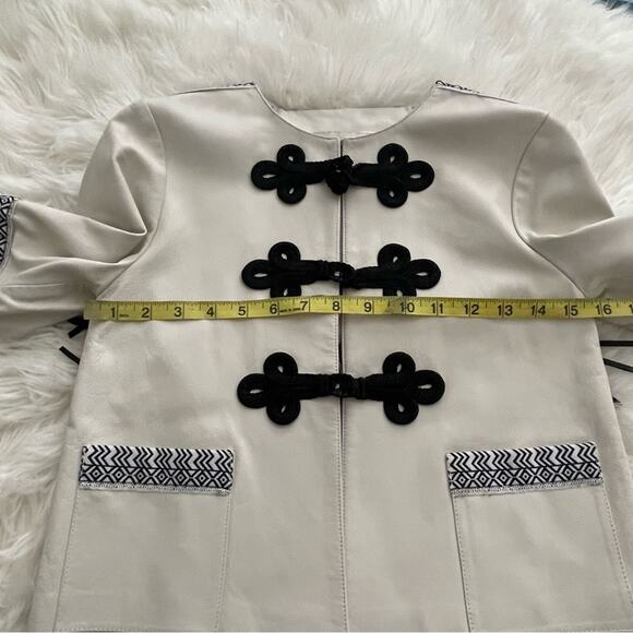 Nomadi Deluxe Artisan Leather Sequin Jacket XS New Boho  Sequins - Picture 12 of 14